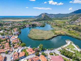 you can see the kaunos king tombs in dalyan by boat in the water canal, you can wander around the...