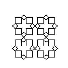 Islamic Geometric Outline Pattern