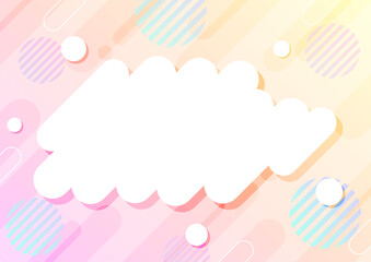 fresh and pop geometric background
