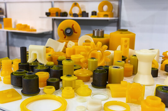 Products from polyurethane on the exhibition stand