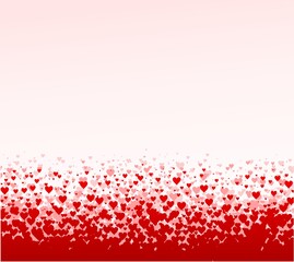 The red background with hearts.

