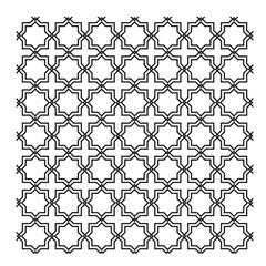 Islamic Geometric Outline Pattern
