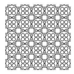 Islamic Geometric Outline Pattern
