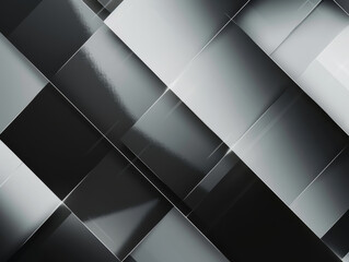 Modern black square tiles forming a sleek and minimalistic design