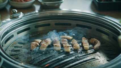 Korean Barbecue and Side Dishes, Jeju Island, South Korea