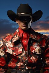 Classic Western motifs through the lens of contemporary Cowboy Core fashion.