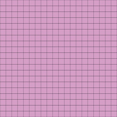 Seamless pattern pink squared paper background to a cell, a diary, a school notebook, a background for notes or a fabric pattern