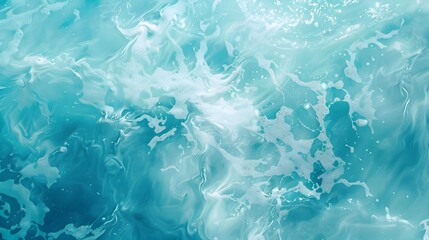 Fototapeta premium Tranquil Underwater Sea Wave Banner A Romantic Backdrop for Beach Weddings