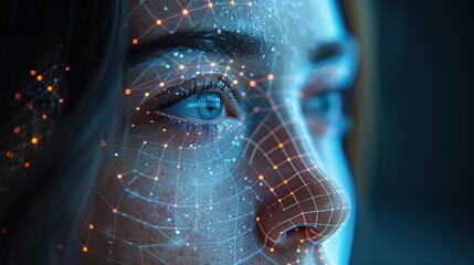 Futuristic high-definition digital fusion, clever integration of artificial intelligence, machine learning, and big data elements in a high-tech style, science, artificial intelligence technology, inn