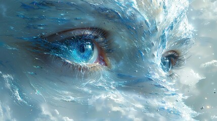 Futuristic high-definition digital fusion, clever integration of artificial intelligence, machine learning, and big data elements in a high-tech style, science, artificial intelligence technology, inn