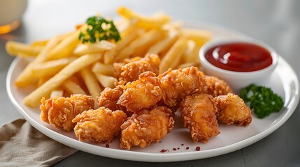 Fototapeta premium Mouthwatering Chicken with Irresistible Appeal