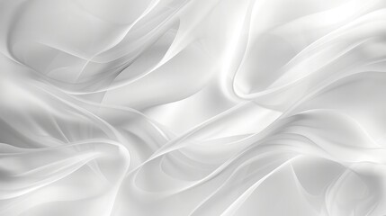 Naklejka premium White abstract background with smooth lines. illustration for your design