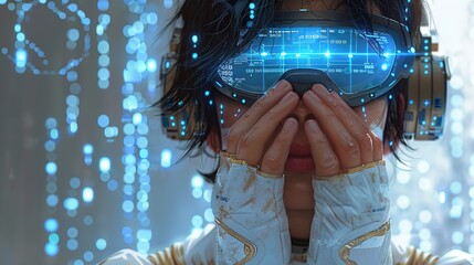 Futuristic high-definition digital fusion, clever integration of artificial intelligence, machine learning, and big data elements in a high-tech style, science, artificial intelligence technology, inn