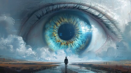 Futuristic high-definition digital fusion, clever integration of artificial intelligence, machine learning, and big data elements in a high-tech style, science, artificial intelligence technology, inn