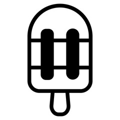 Ice cream cone with one scoop icon for apps and websites