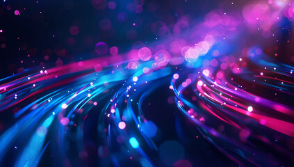 Red and blue technology neon spotlight background, red and blue light background concept illustration