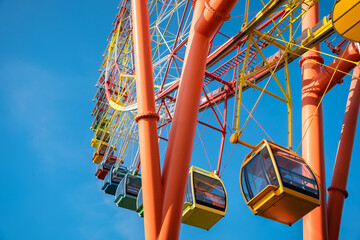 Ferris Wheel amusement park, Nha Trang. Vietnam. Fairy land.