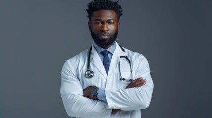 Confident African American Doctor