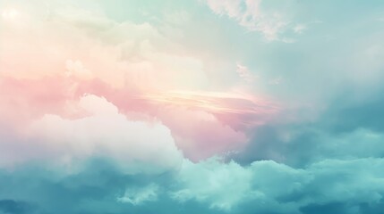 Pastel Abstract Landscapes and Sky