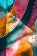 abstract colorful background with some smooth lines in it and some grunge effects