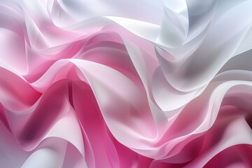 Fototapeta premium Abstract shapes with pink and white gradient