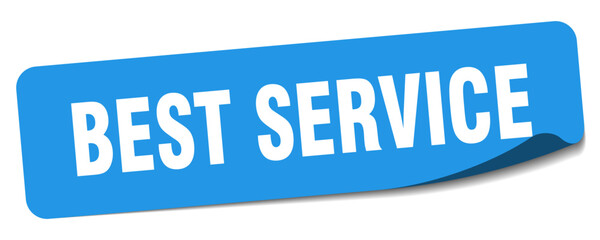 best service sticker. best service label