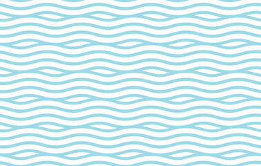 One color seamless pattern with waves