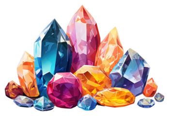 PNG Gem gemstone crystal mineral. AI generated Image by rawpixel.