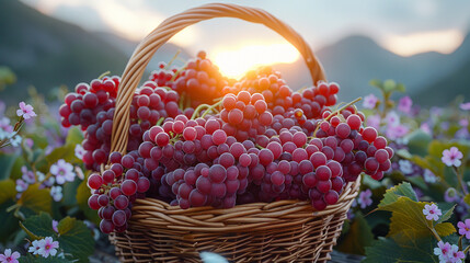 basket of grapes