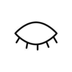 Eye icon set. Eyesight symbol. Retina scan eye icons. Simple eye design on white background.