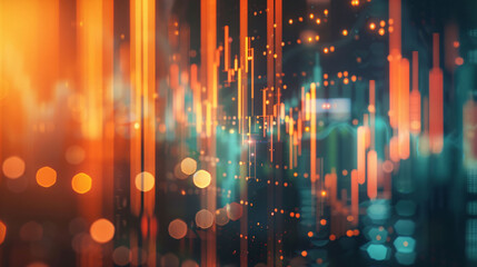 3D rendering blockchain bitcoin concept illustration, computer technology NFT concept design