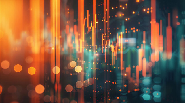 3D rendering blockchain bitcoin concept illustration, computer technology NFT concept design