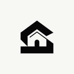 Modern Letter S Architect Logo