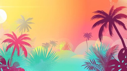 beautiful mixed abstract illustration for graphic summer and urban background theme