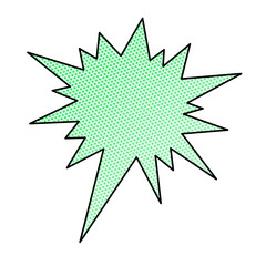 halftone cartoon or comics style speech bubble or speech balloon
