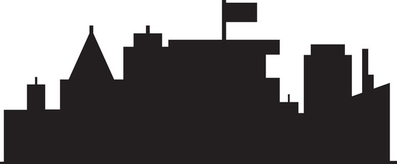 Fototapeta premium City Skyline Silhouette