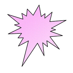 halftone cartoon or comics style speech bubble or speech balloon
