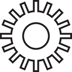 Gear Line Icon