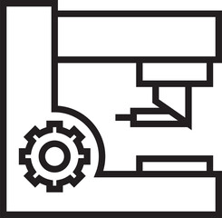 Cnc Milling Machine Icon