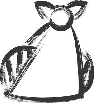 recommend clip art: 医療関連の筆書き単品イラスト　骨折　腕