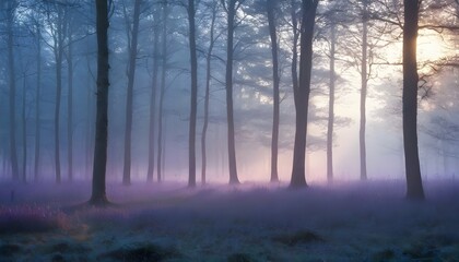 A forest clearing bathed in the soft light of dawn upscaled_4