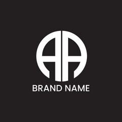 AA initial letter logo for company