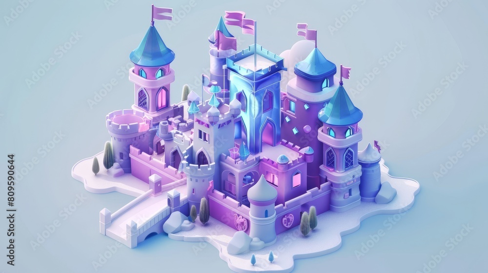 Aufkleber the system has been updated with an isometric landing page and web banner