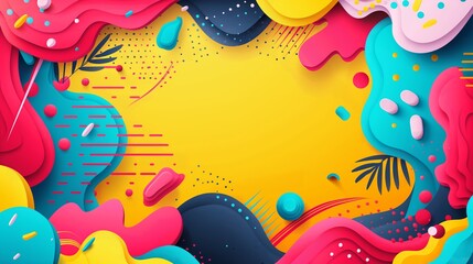 Vibrant Abstract Splash of Colors Background