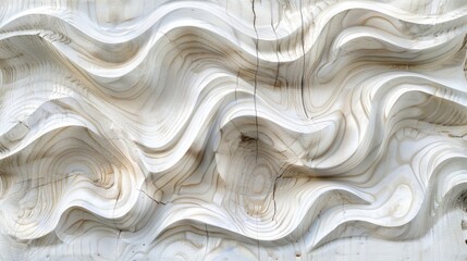Whitewashed Finish Enhances Texture and Grain in Softwood Carving