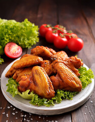 grilled wings fried chicken