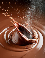 splash soft chocolate with milk 
