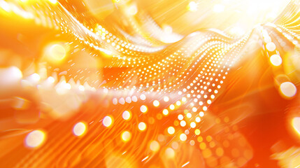Particle luxury golden abstract background waves, golden particle abstract technology technology...