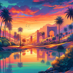 Oasis Odyssey: Exploring Depths in 3D