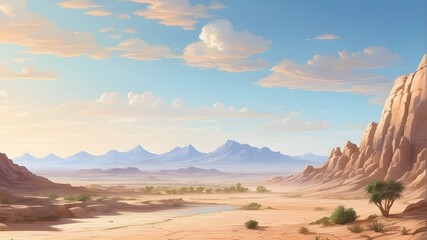 Fototapeta premium desert scenery featuring desert